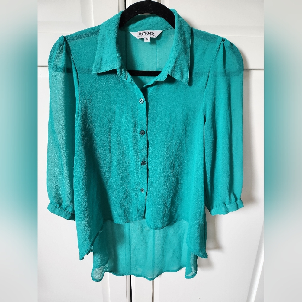 TRAMP Turquoise Blouse